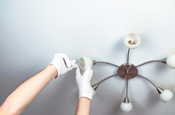 Chandelier Bulb Installation in Salem